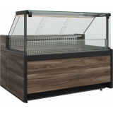 Холодильная витрина Carboma GELIOS GC111 SV 1,5-1 без боковин Тёмный дуб (1008), фото 1