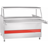 Прилавок-мармит Abat ПМЭС-70КМ-01 кашированный металл, фото 1