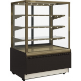 Кондитерская витрина Carboma ВХСв-0,6д CUBE STANDARD ЛЮКС (KC70 VV 0,6) Шоколад-золото (0102-0109), фото 1