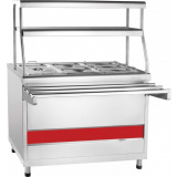 Прилавок-мармит Abat ЭМК-70КМ нержавеющая сталь, фото 1