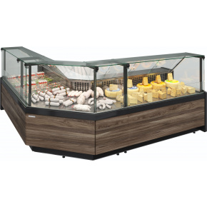 Холодильная витрина Carboma GELIOS GC111 VV 1,25-1 динамика без боковин Мариель (1010), фото 3