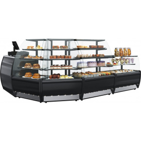 Кондитерская витрина Carboma MINI ВХСв-0,9д FLANDRIA LIGHT (K70 VM 0,9-12) Техно (0011-9005), фото 3