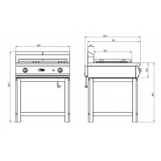Поверхность жарочная Grill Master Ф2ПЖГ/800 (50008), фото 2
