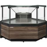 Холодильная витрина Carboma GELIOS GC111 VM-5 динамика газлифт без боковин (внешний угол 90) Мариель (1010), фото 1