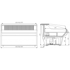 Холодильная витрина Carboma BAVARIA G110 VM 2,0-2 динамика открытая, фото 2