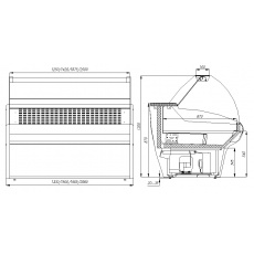 Холодильная витрина Carboma BAVARIA G110 VM 2,0-1 динамика, фото 4