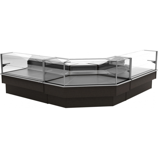 Холодильная витрина Carboma BAVARIA 2 GC110 VM-6 (ВХСу-2) динамика без боковин (внутренний угол 90), фото 2