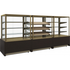 Хлебная витрина Carboma CUBE LIGHT KC70 N 0,9-2 открытая Техно (9006-9005), фото 3