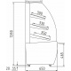 Хлебная витрина Carboma FLANDRIA LIGHT K70 N 0,9-2 открытая Шоколад / золото (0012-0109), превью 3