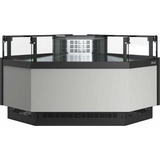 Холодильная витрина Carboma BAVARIA 4 GC110 VM-5-2 2.0 динамика открытая без боковин (внешний угол), фото 1