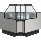 Холодильная витрина Carboma BAVARIA 4 GC110 VM-6-1 2.0 динамика без боковин (внутренний угол), фото 1