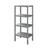 Стеллаж прямой сплошныой Atesy СТК-Л-1300.600.1600-02-Н-ПП (СТКН-1300/600Р), фото 1