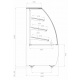 Хлебная витрина Carboma FLANDRIA 2 LIGHT K70 N 0,9-1 2.0 Техно (9005), превью 4