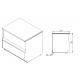 Неохлаждаемый прилавок Carboma CUBE KC70 N 0,6-7 (П-0,6) Шоколад / золото (0102-0109), превью 3