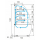 Кондитерская витрина Carboma FLANDRIA STANDARD K70 VM 0,6-2 открытая Техно (9006-9005), превью 2