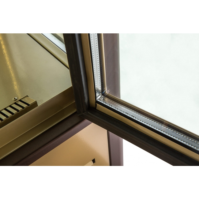 Шкаф холодильный Carboma D4 VM 400-1 (R400C) (0109-0102 (коричнево-золотой)), фото 2