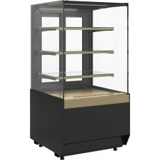 Кондитерская витрина Carboma CUBE 2 LIGHT KC70 VM 0,6-1 2.0 Черный-бронза (9005-0109), фото 1