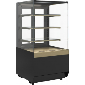 Кондитерская витрина Carboma CUBE 2 LIGHT KC70 VM 0,6-1 2.0 Черный-бронза (9005-0109), фото 1