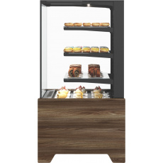 Кондитерская витрина Carboma CUBE 2 LIGHT KC70 VM 0,6-1 2.0 Техно (9005), фото 3
