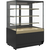 Кондитерская витрина Carboma CUBE 2 LIGHT KC70 VM 0,9-1 2.0 Черный-бронза (9005-0109), фото 1