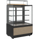 Кондитерская витрина Carboma CUBE 2 LIGHT KC70 VM 0,9-1 2.0 Черный-бронза (9005-0109), превью 3