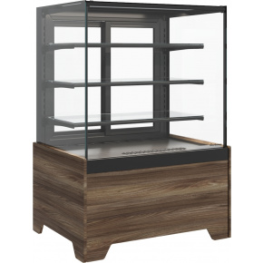 Кондитерская витрина Carboma CUBE 2 LIGHT KC70 VM 0,9-1 2.0 Техно (9005), фото 4