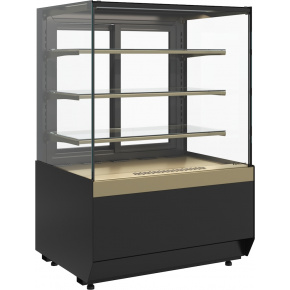 Кондитерская витрина Carboma CUBE 2 LIGHT KC70 VM 1,3-1 2.0 Черный-бронза (9005-0109), фото 1