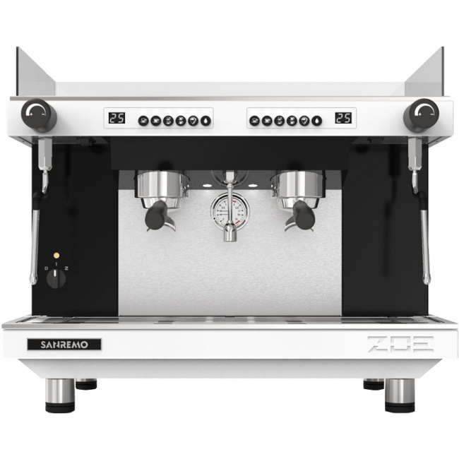 Кофемашина Sanremo Zoe Competition SED TALL 2GR высокие группы Чёрно-белая, фото 1