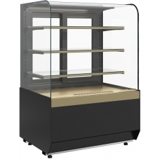 Кондитерская витрина Carboma RADIUS LIGHT KR70 VM 1,3-1 Черный-бронза (9005-0109), фото 1