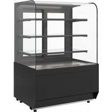 Кондитерская витрина Carboma RADIUS LIGHT KR70 VM 1,3-1 Техно (9005), фото 1