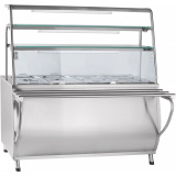 Прилавок-мармит Abat ЭМК-70Т-01 нержавеющая сталь, фото 1