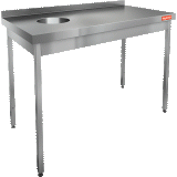 Стол для сбора отходов Hicold НДСО-13/7БЛ, фото 1