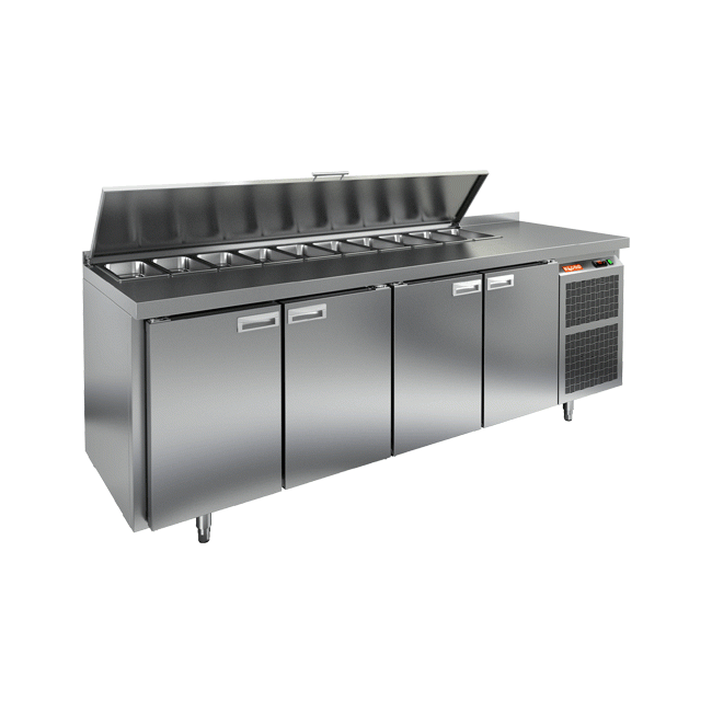 Стол для салатов Hicold SL1-1111GN с крышкой, фото 1