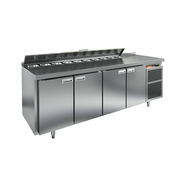 Стол для салатов Hicold SL2-1111GN с крышкой, фото 1