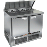 Стол для салатов Hicold SLE1-11SN с крышкой, фото 1