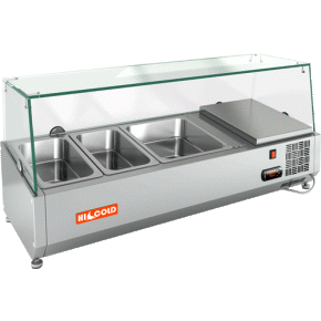 Холодильная витрина для ингредиентов Hicold VRTG 1000 1/3, фото 1