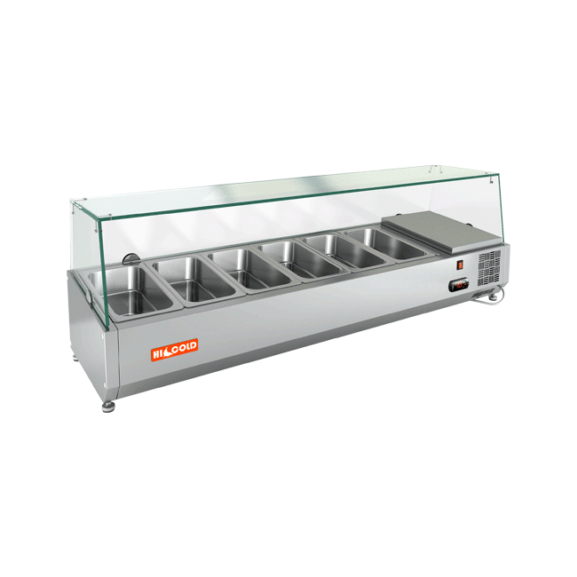 Холодильная витрина для ингредиентов Hicold VRX 1400 1/3, фото 1
