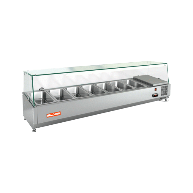 Холодильная витрина для ингредиентов Hicold VRX 1600 1/3, фото 1