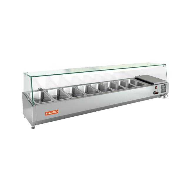 Холодильная витрина для ингредиентов Hicold VRX 1800 1/3, фото 1