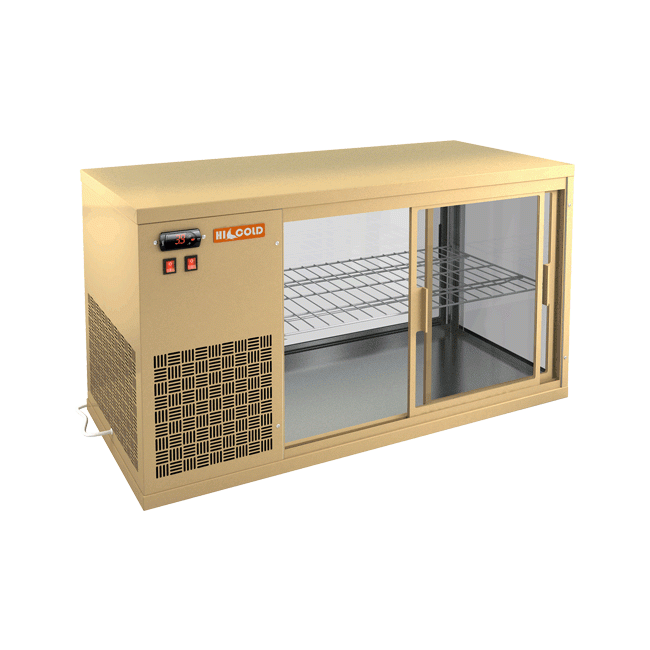 Настольная холодильная витрина Hicold VRL 1300 L Beige, фото 1