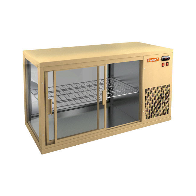 Настольная холодильная витрина Hicold VRL 1100 R Beige, фото 1