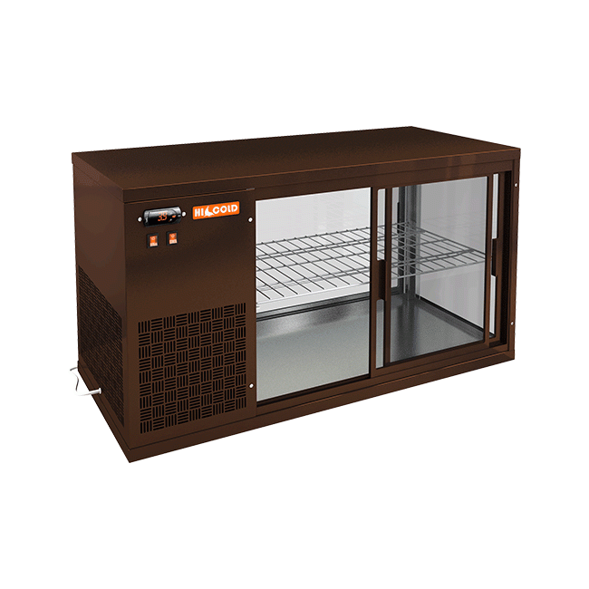 Настольная холодильная витрина Hicold VRL 1100 L Brown, фото 1