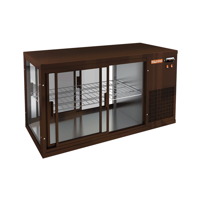 Настольная холодильная витрина Hicold VRL T 1100 R Brown, фото 1