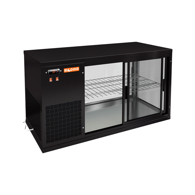 Настольная холодильная витрина Hicold VRL 900 L Black, фото 1