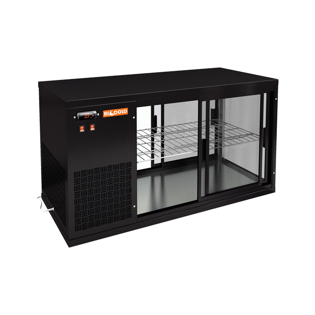 Настольная холодильная витрина Hicold VRL T 1300 L Black, фото 1