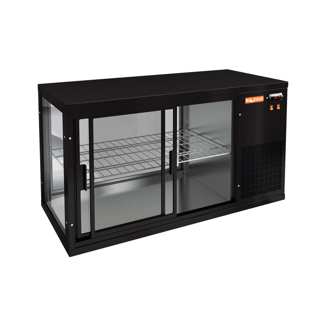 Настольная холодильная витрина Hicold VRL 1300 R Black, фото 1