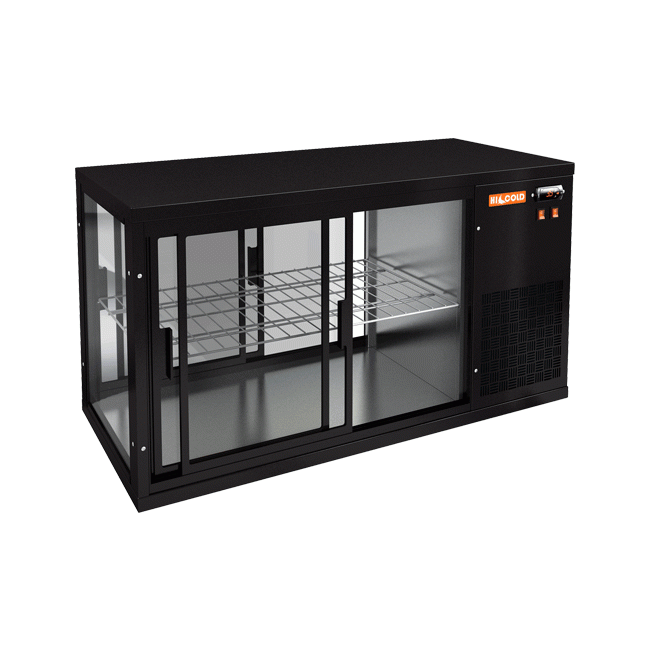 Настольная холодильная витрина Hicold VRL T 1100 R Black, фото 1