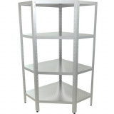 Стеллаж угловой перфорированный Кобор СКПУ-4/6-100/80, фото 1