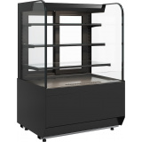 Кондитерская витрина Carboma RADIUS STANDARD KR70 VM 0,9-2 Техно (9005), фото 1