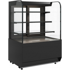 Кондитерская витрина Carboma RADIUS STANDARD KR70 VM 0,9-2 Техно (9005), фото 1